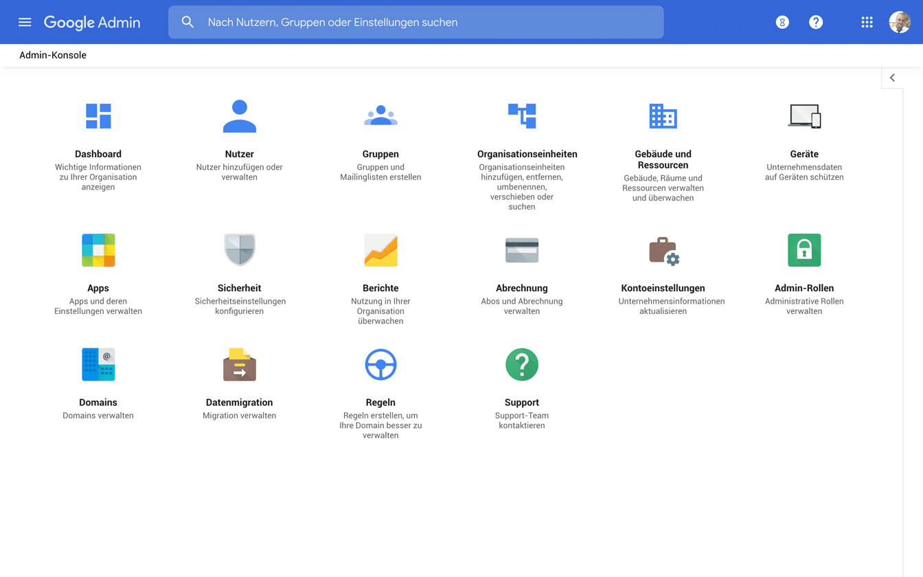 Google Admin Screenshot