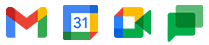 Icons der Kommunikationstools von Google Workspace